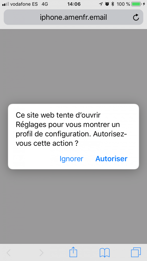 configurer emails iphone ipad - configuration automatique - telechargement iphone.amenfr.email